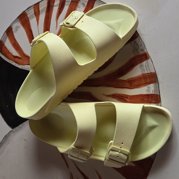 Birkenstock Shoes - Birkenstock Arizona Essentials Yellow EVA Sandal Size 9